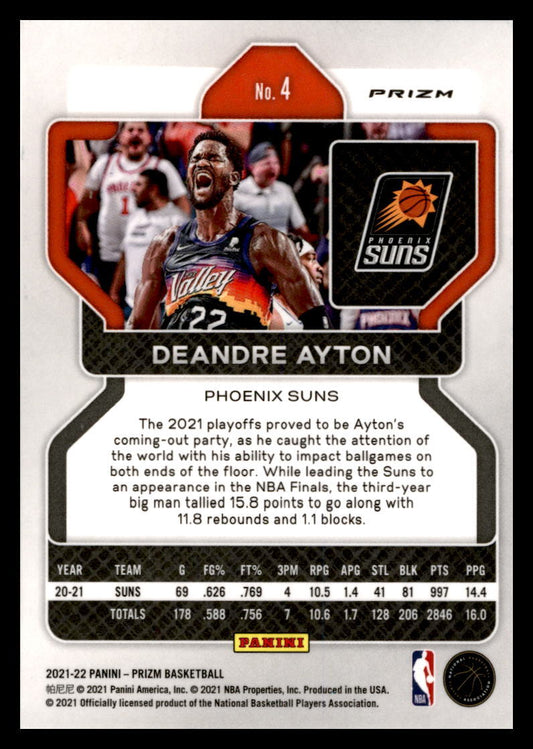 2021 Panini Prizm Green #4 Deandre Ayton
