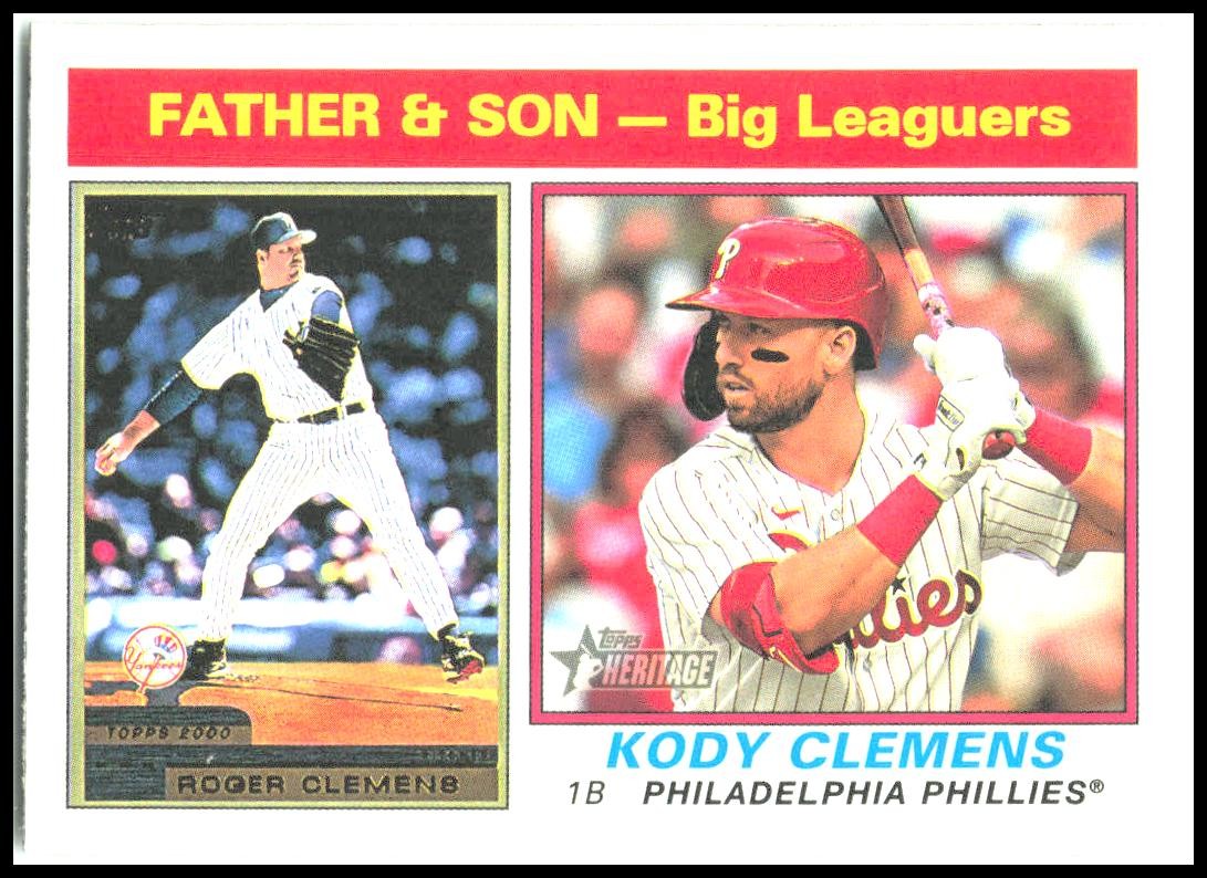 2025 Topps Heritage Father & Son #67 Roger Clemens