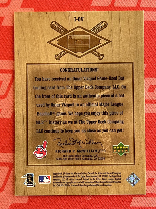 2002 Fleer Tradition Update This Day In History Game Used #NNO Jim Thome Indians