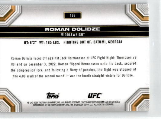Topps Chroime UFC #167 Roman Dolidze