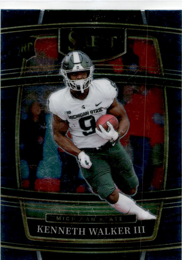 2022 Panini Select Draft Picks #15 Kenneth Walker III RC Michigan State Spartans