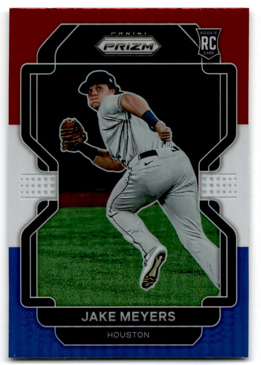 2022 Panini Prizm Red White Blue Jake Meyers Rookie Houston Astros #92