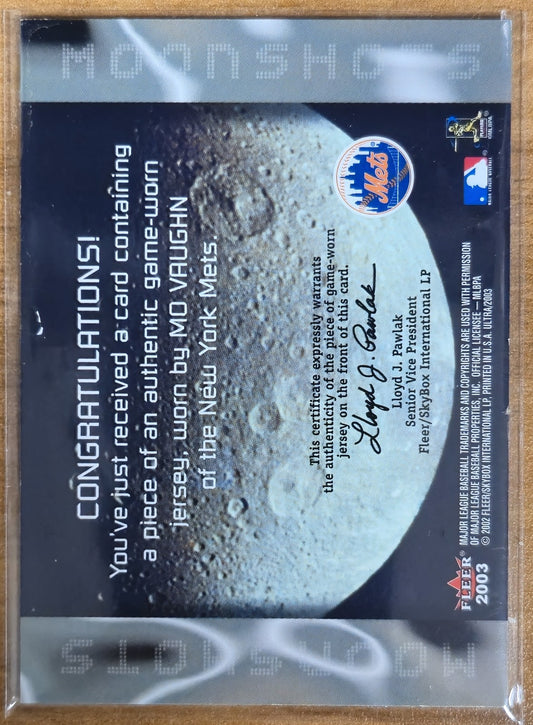 2003 Ultra Moonshots Memorabilia #NNO Mo Vaughn New York Mets