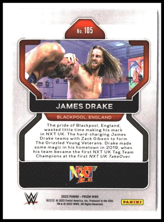James Drake #105 2022 Panini Prizm WWE