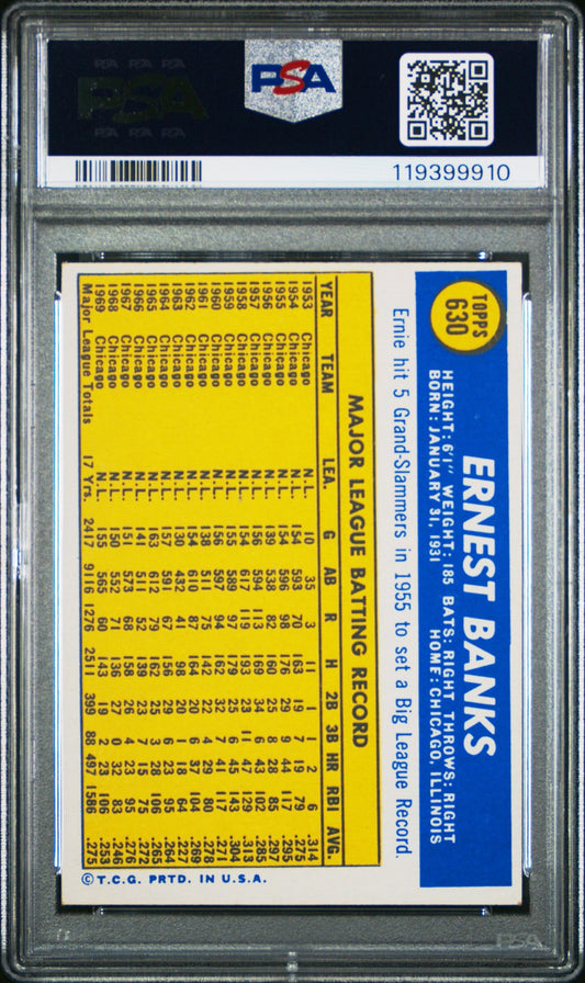 1970 Topps #630 Ernie Banks