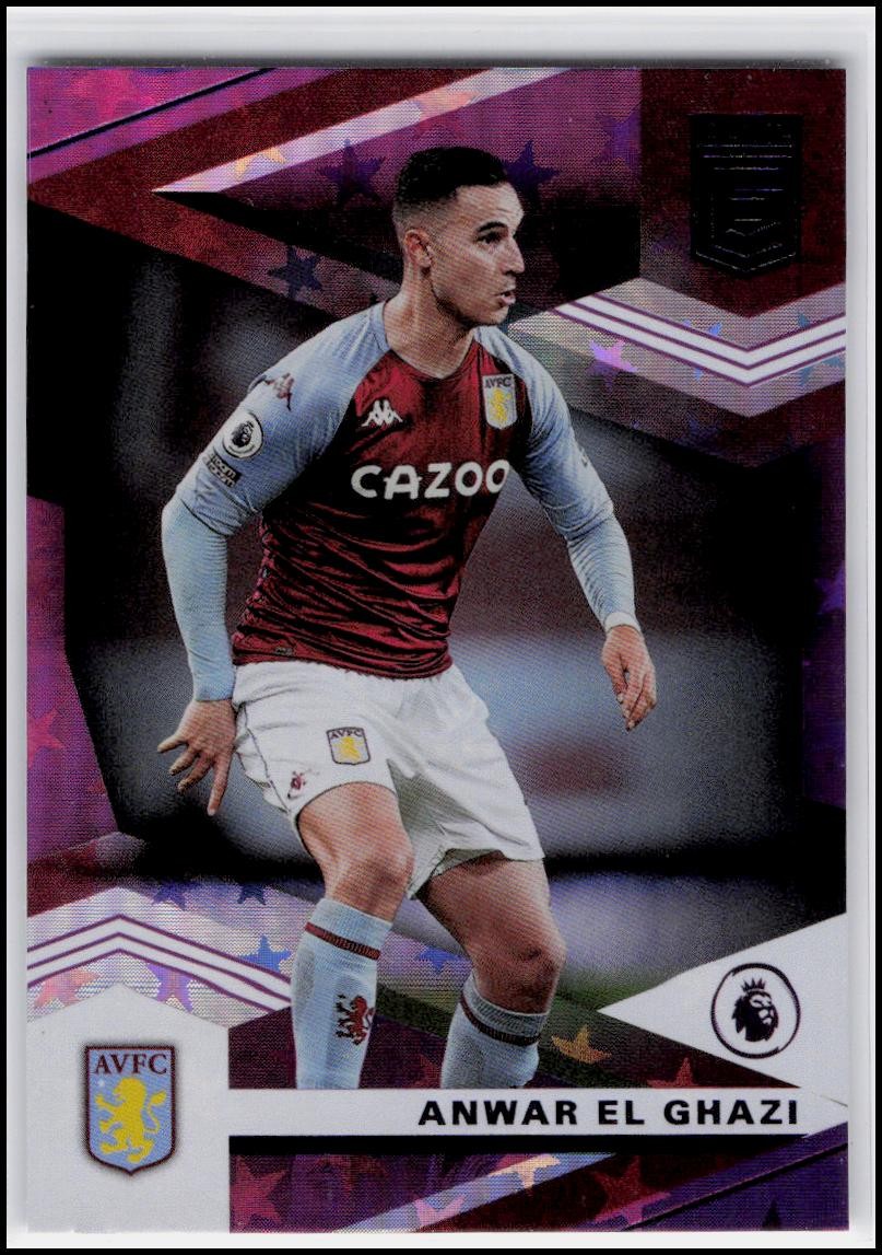 2020-21 Panini Chronicles #3 Anwar El Ghazi Elite Premier League Purple Astro