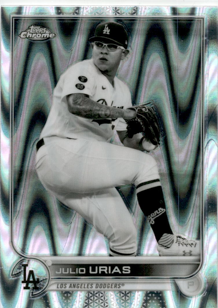 2022 Topps Chrome Raywave Refractor #3 Julio Urias Los Angeles Dodgers