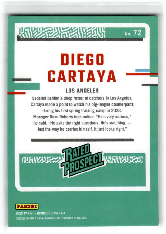 2023 Donruss #72 Diego Cartaya