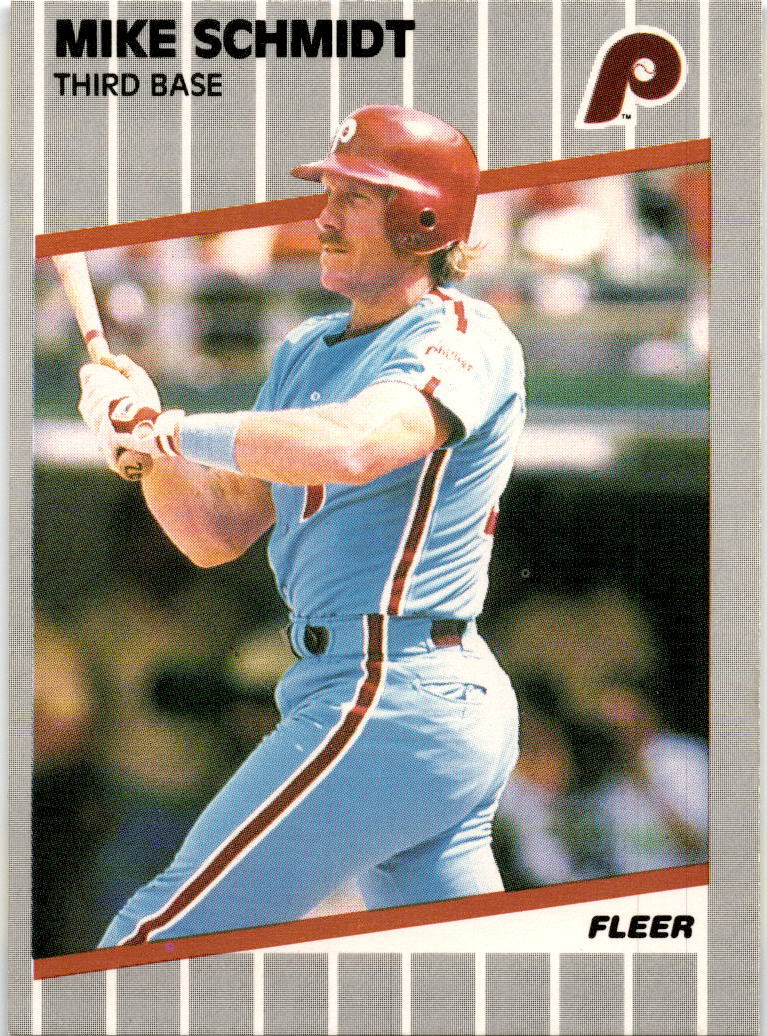 1989 Fleer #582 Mike Schmidt Philadelphia Phillies