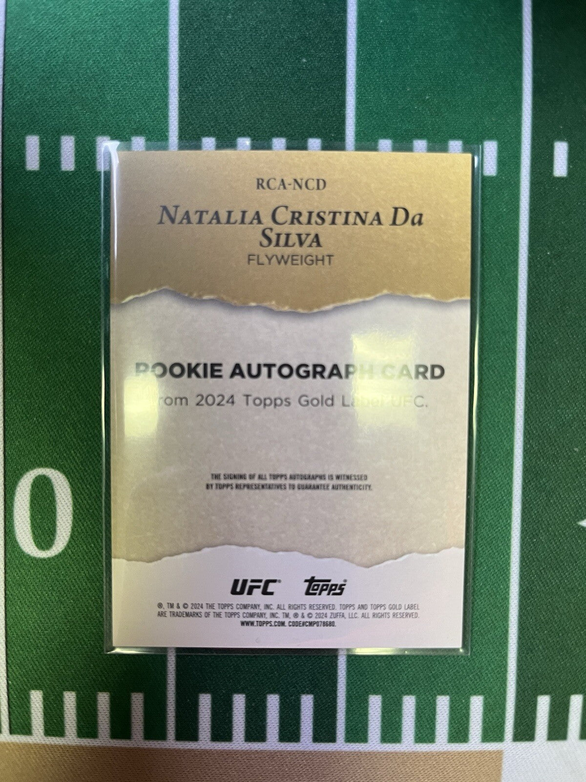 2024 Topps Gold Label UFC Natalia Cristina Da Silva RC Rookie Auto Red /25