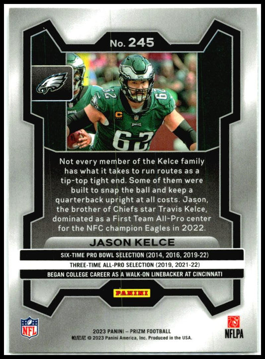 2023 Panini Prizm #245 Jason Kelce Philadelphia Eagles