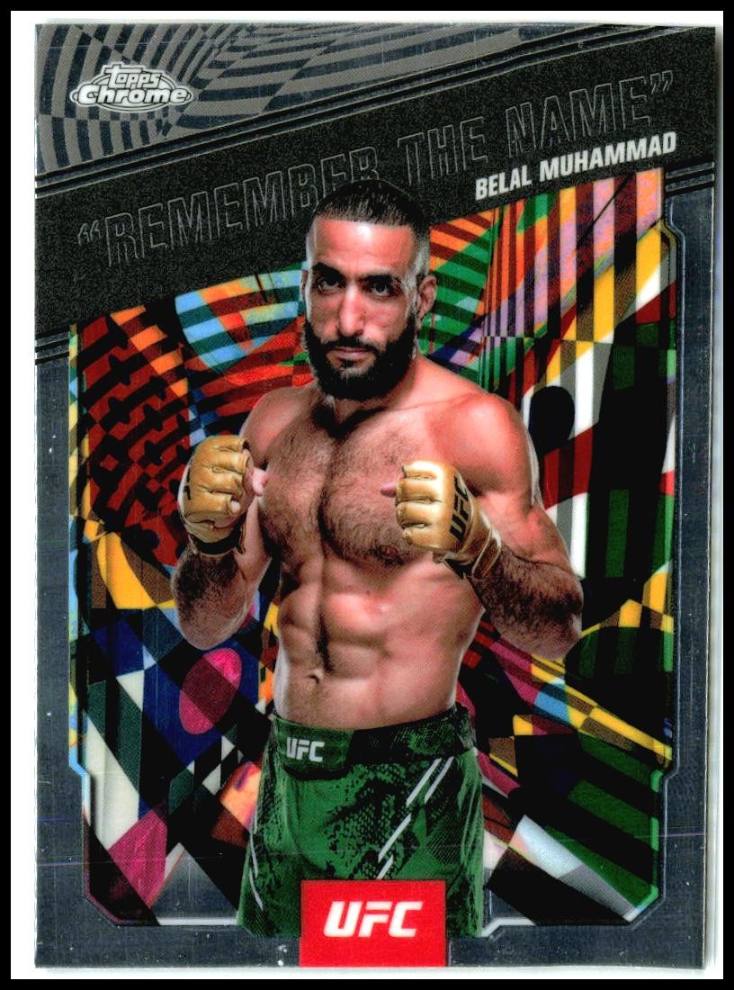 2025 Topps Chrome UFC AKA Remember the Name #AKA-1 Belal Muhammad