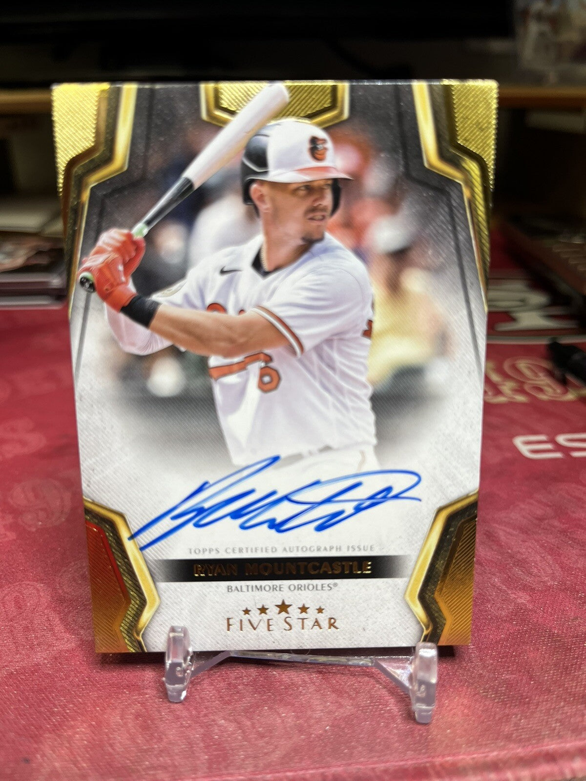 2024 Ryan Mountcastle Topps Five Star Baseball On-Card Auto #FSA-RMO Orioles