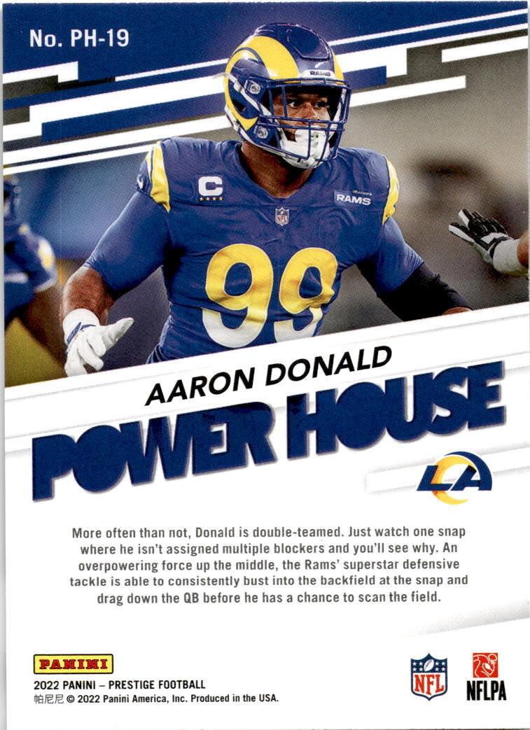 2022 Prestige Power House #PH-19 Aaron Donald Los Angeles Rams
