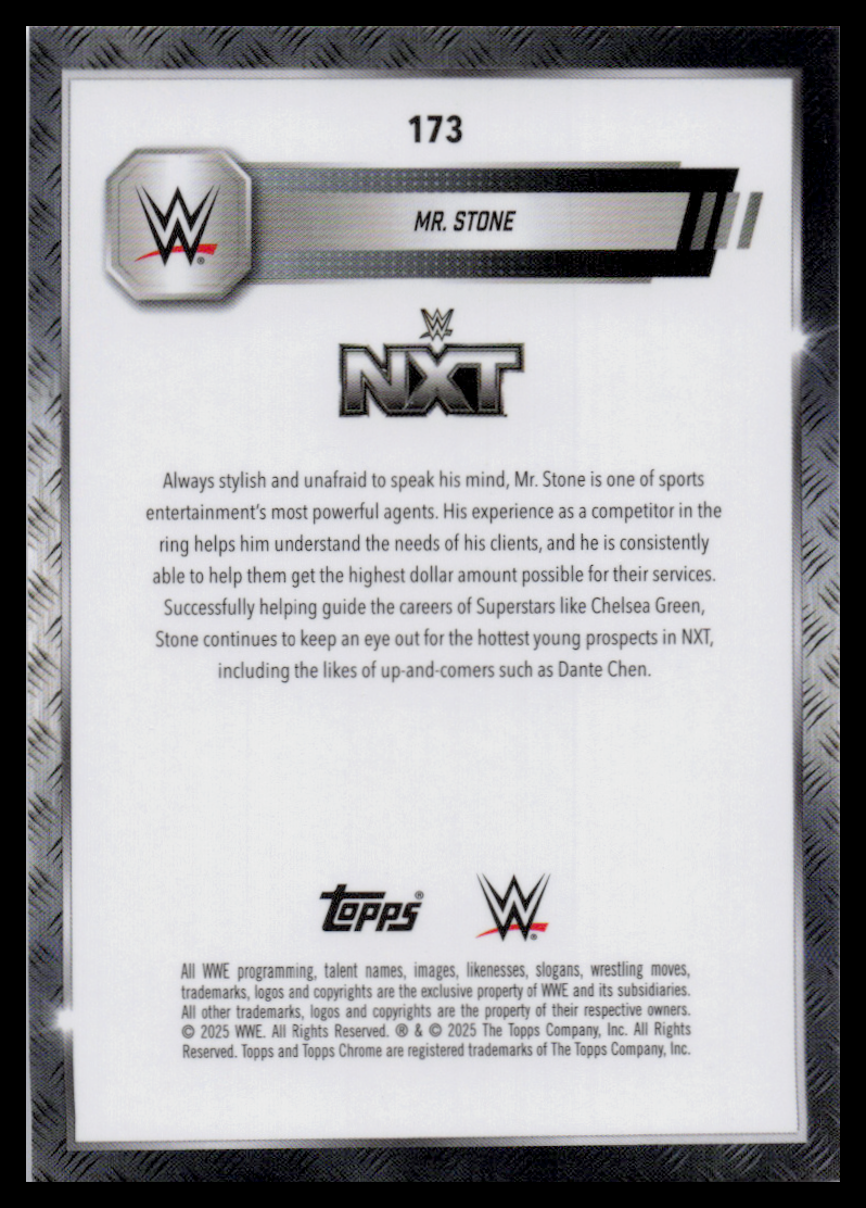2024 Topps Chrome WWE #163 Mr. Stone