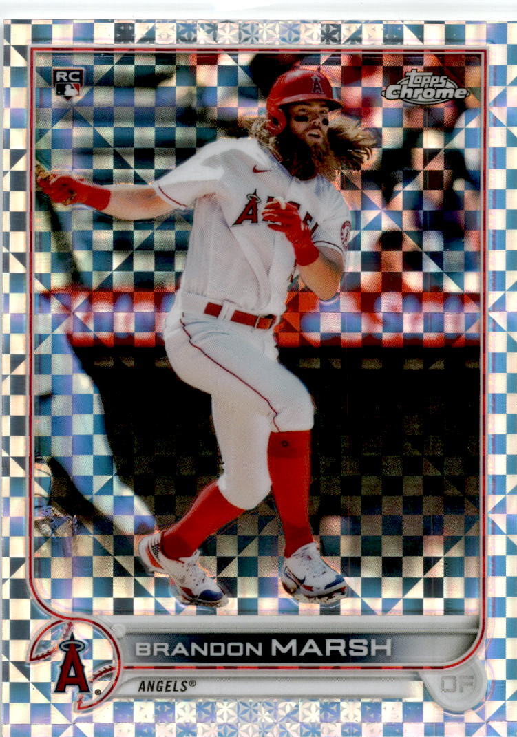 2022 Topps Chrome X-Fractor #133 Brandon Marsh Los Angeles Angels