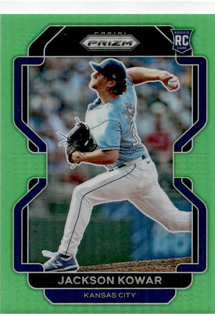 2022 Panini Prizm Green /125 #98 Jackson Kowar Rookie Kansas City Royals