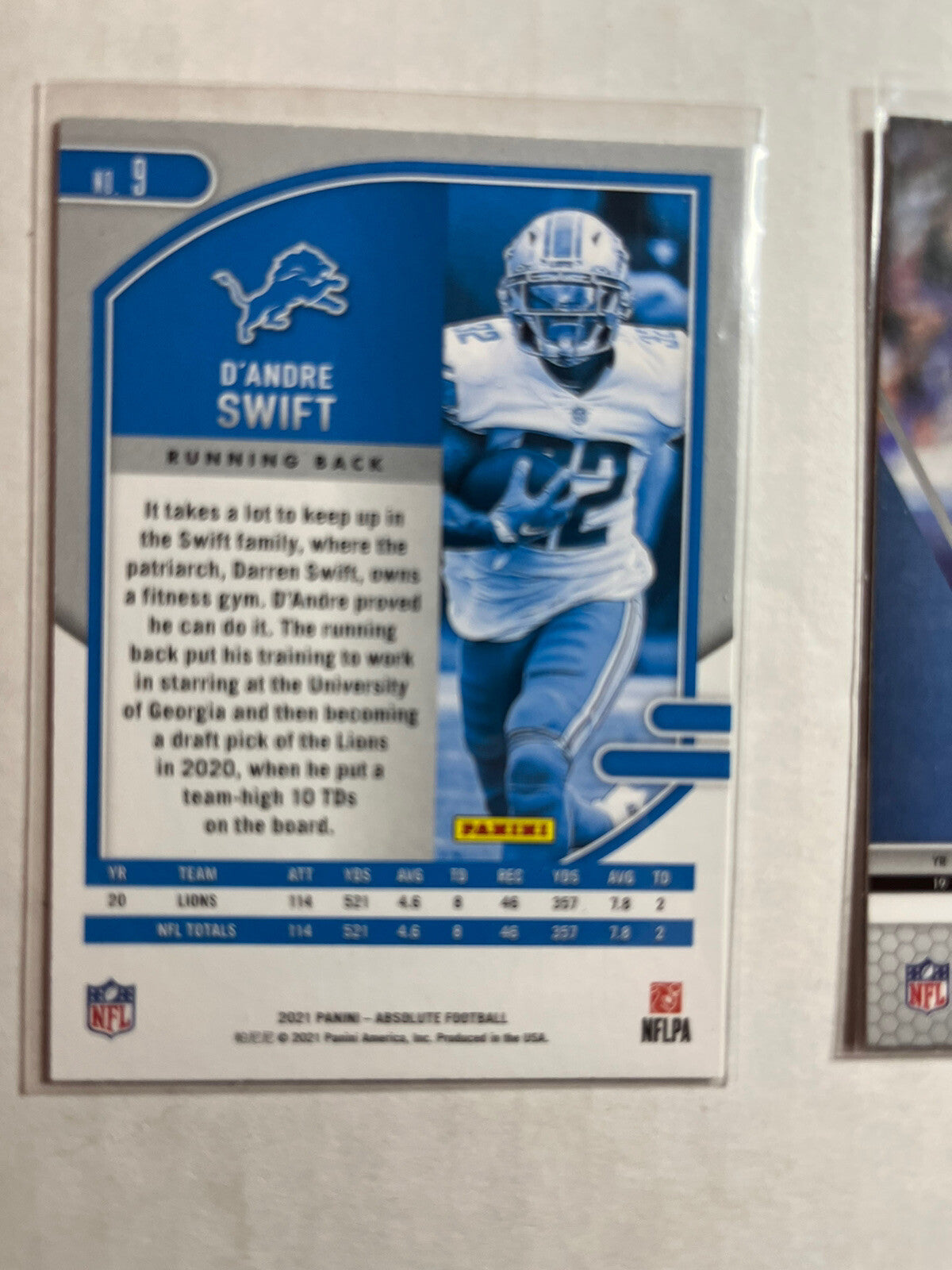 5 Card Lot D’Andre Swift 2020 and 2021 Lions 🔥