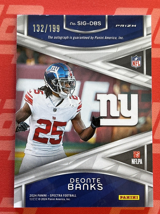 2024 Panini Spectra Celestial Auto #/199 #SIG-DBS Deonte Banks Auto Giants