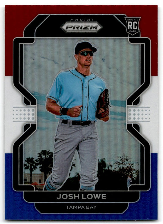 2022 Panini Prizm Red/White/Blue Josh Lowe Tampa Bay Rays #215