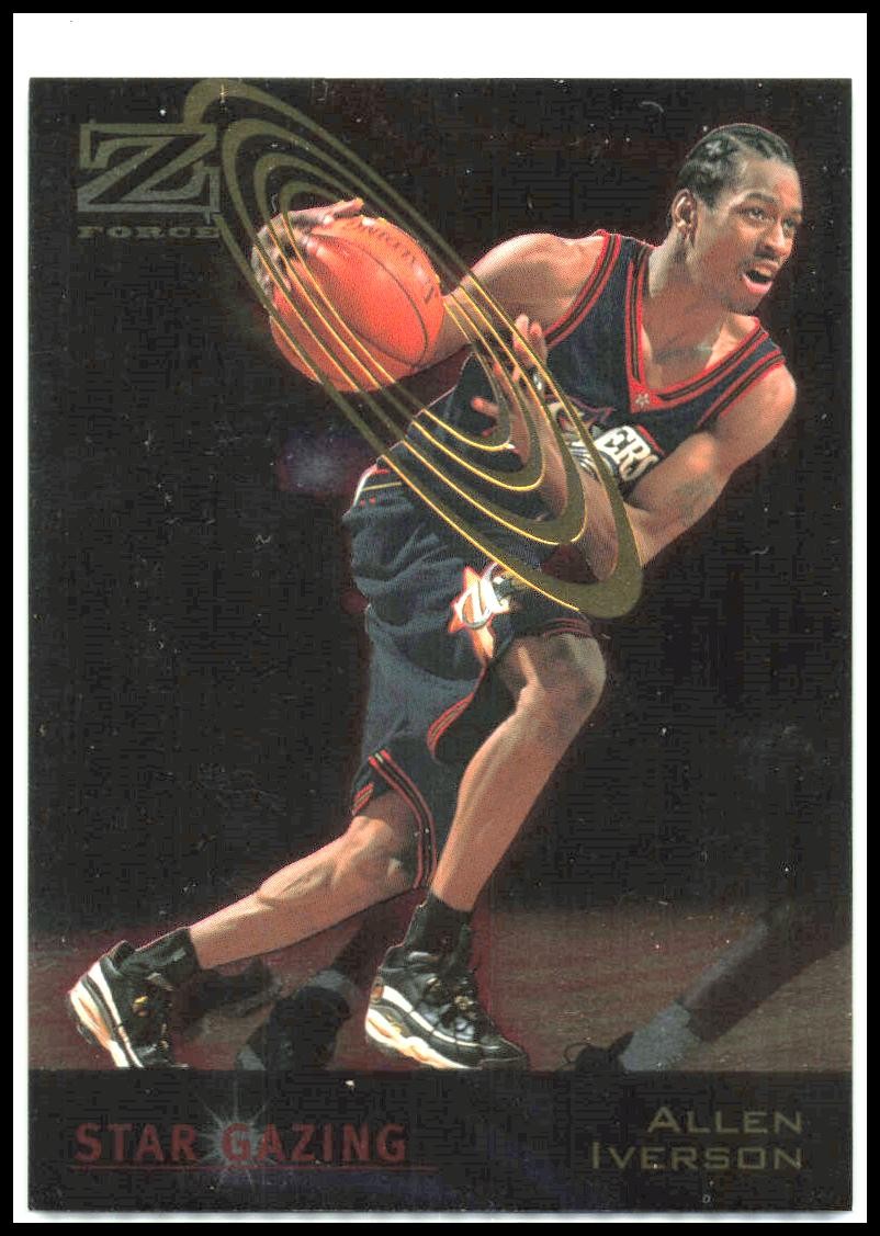 1997-98 Skybox Z-force Star Gazing ##7 Allen Iverson 76ers