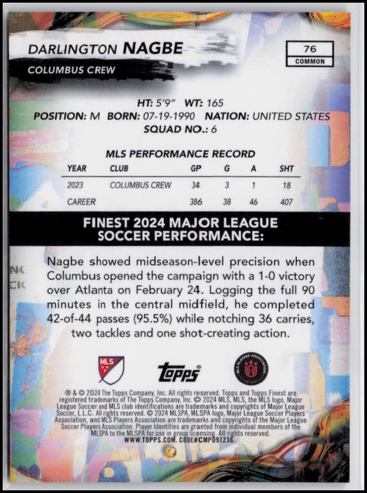 2024 Finest MLS #76 Darlington Nagbe