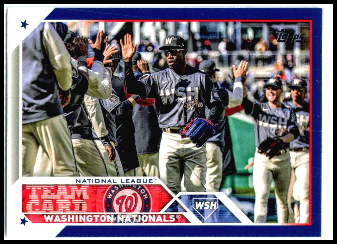 2023 Topps Blue #316 Washington Nationals Washington Nationals