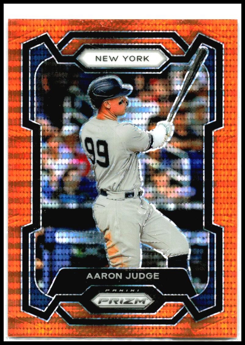 2024 Panini Prizm Orange Pulsar Prizms #29 Aaron Judge New York Yankees