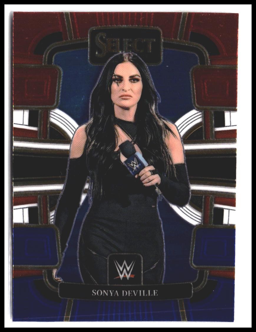 Sonya Deville #62 2024 Panini Select WWE Red and Blue