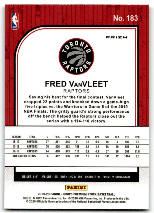2019-20 Box Set Pulsar Prizm Fred VanVleet Toronto Raptors #183