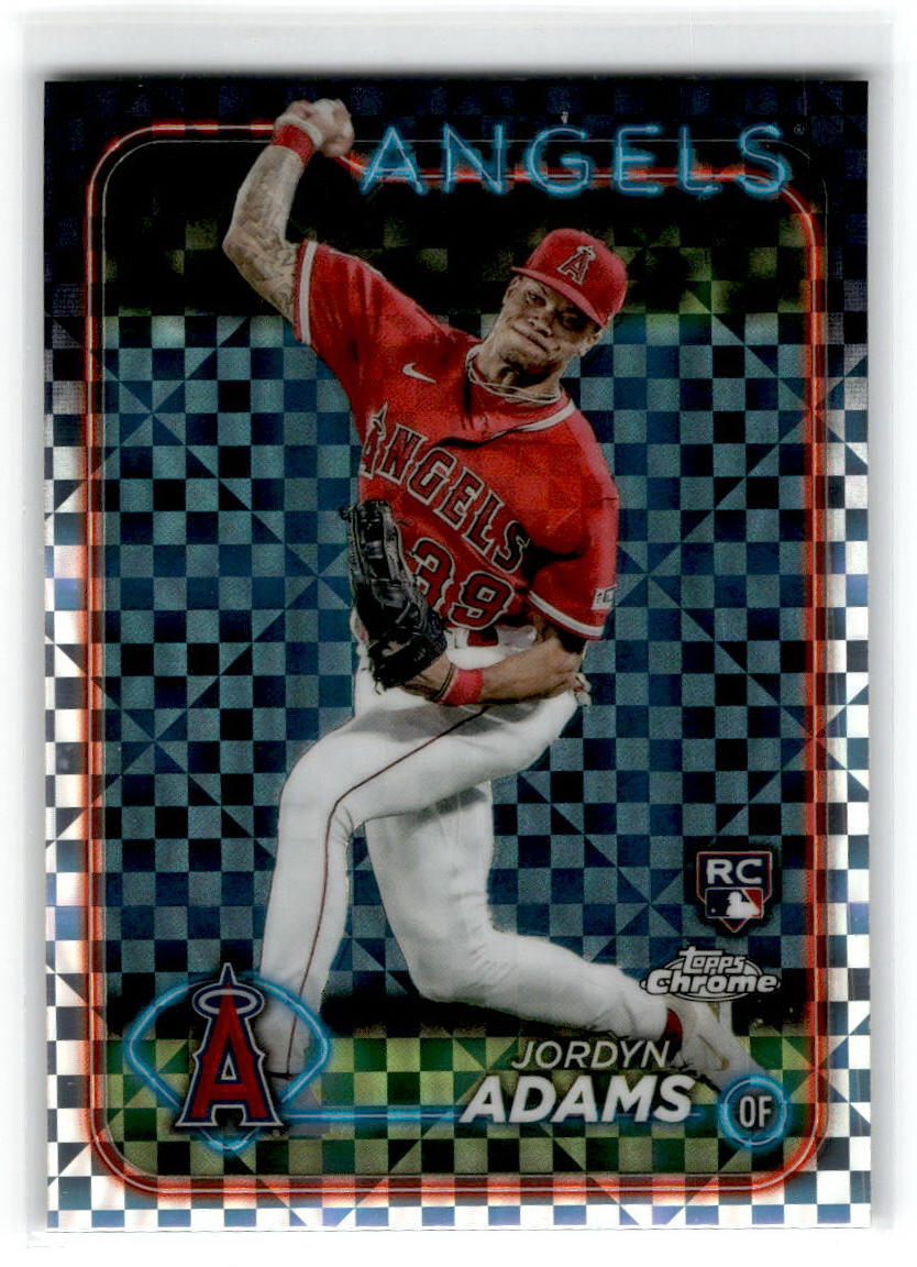 2024 Topps Chrome X-Fractor # Jordyn Adams Los Angeles Angels