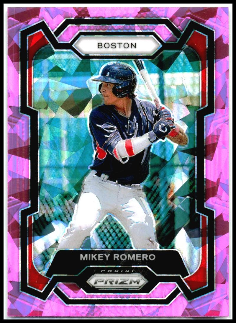 2024 Panini Prizm Pink Ice Prizms #132 Mikey Romero Boston Red Sox