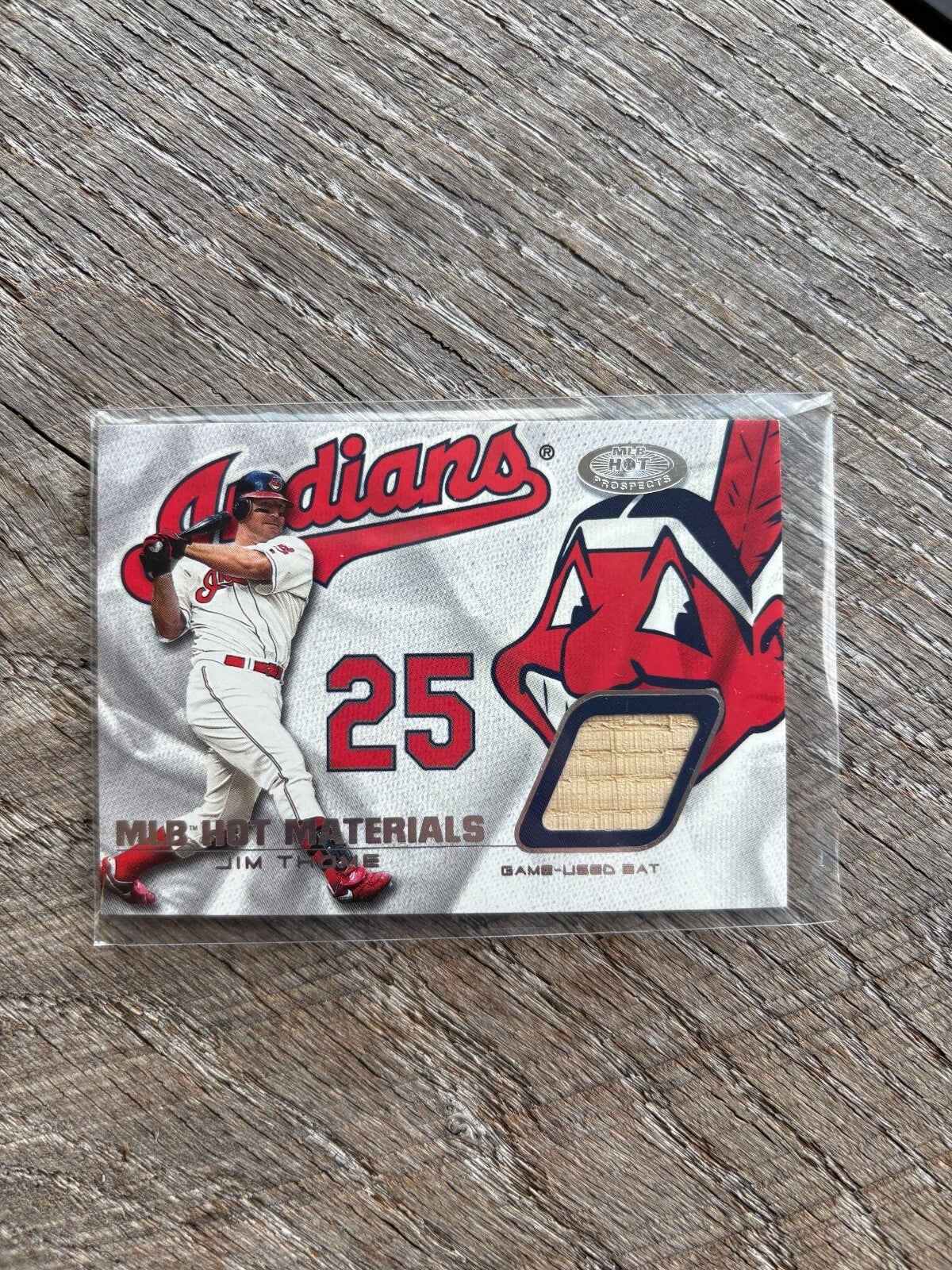 2002 Fleer Hot Prospects MLB Hot Materials #HM-JT Jim Thome Cleveland Indians
