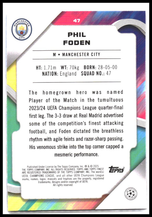 Phil Foden #47 2024-25 Finest UEFA Club Competitions