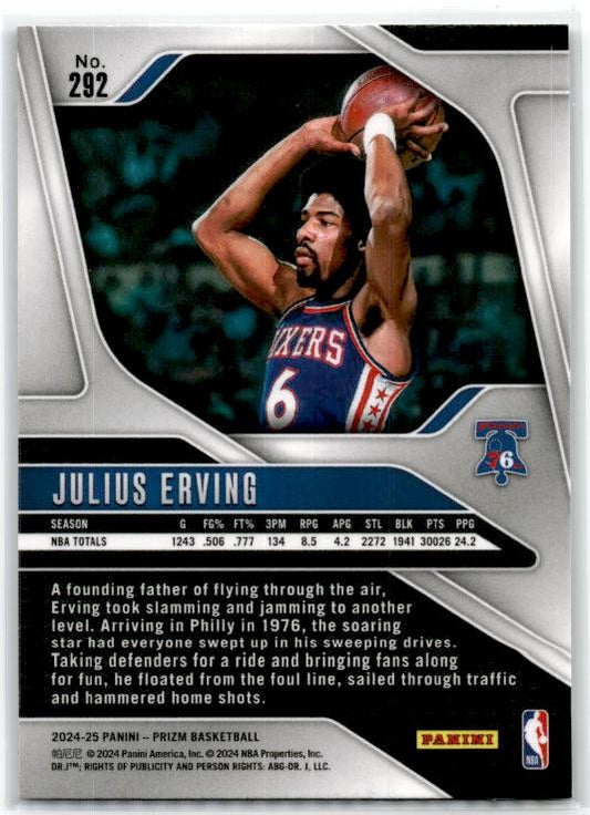 2024-25 Panini Prizm #292 Julius Erving