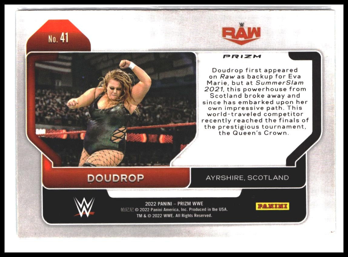 Doudrop #41 2022 Panini Prizm WWE Green