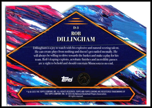 2024-25 Topps Finest Debut #D-3 Rob Dillingham
