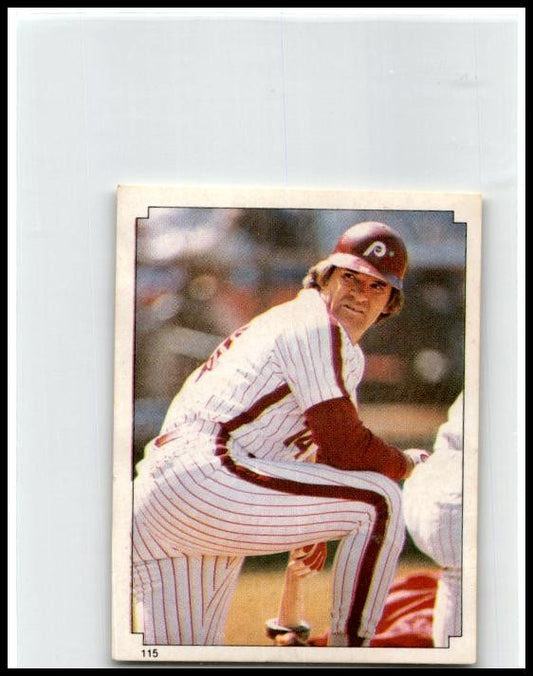 1984 Topps Stickers #115 Pete Rose Philadelphia Phillies
