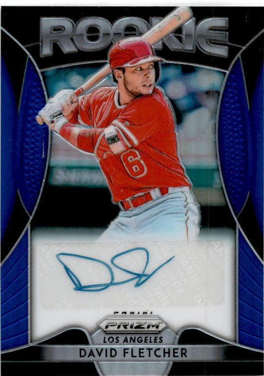2019 Panini Prizm #RA-DF Autographs Blue Prizm David Fletcher  Los Angeles Angel