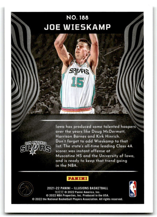 2021-22 illusions Joe Wieskamp Rookie Auto San Antonio Spurs #188