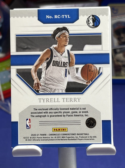 2020-21 Chronicles Tyrell Terry Rookie Cornerstones Jersey Auto #/25