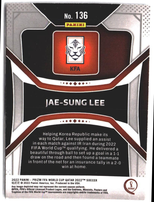 Jae-sung Lee #136 2022 Panini Prizm FIFA World Cup Qatar Rookie RC