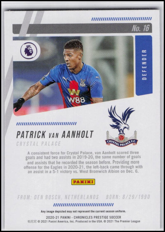 2020-21 Chronicles #16 van Aanholt Premier League Xtra Points Purple Astro