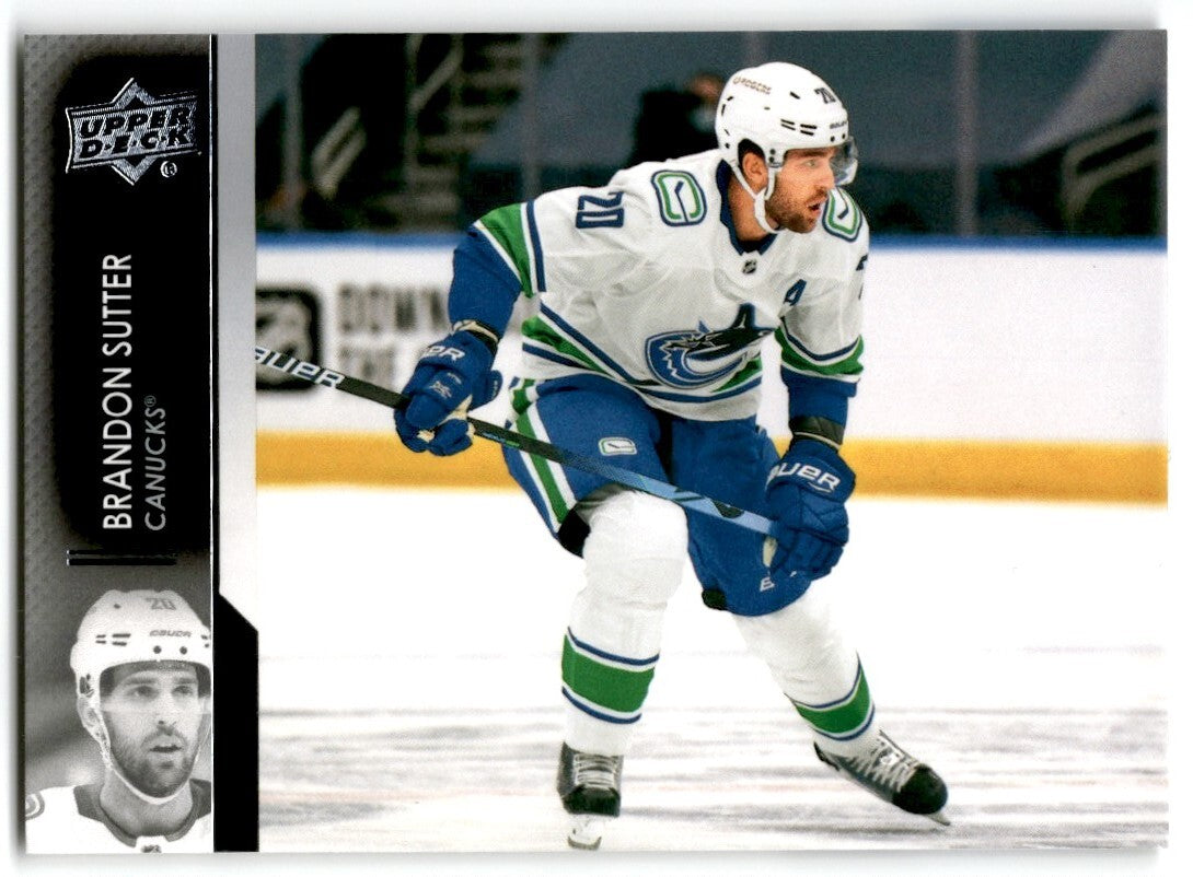 2021-22 Upper Deck Brandon Sutter Vancouver Canucks #428