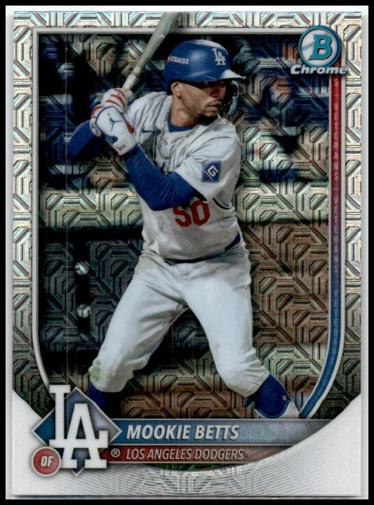 2025 Bowman Chrome Mojo Refractors #16 Mookie Betts Los Angeles Dodgers