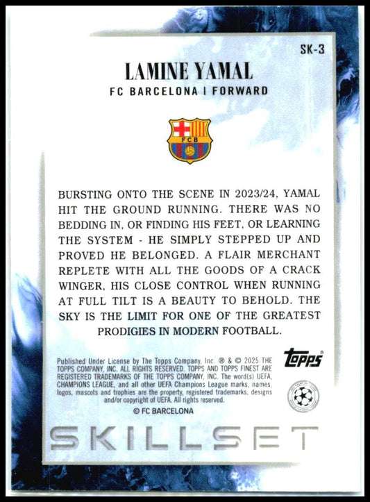 2024-25 Topps Finest UEFA Skllset #SK-3 Yamal