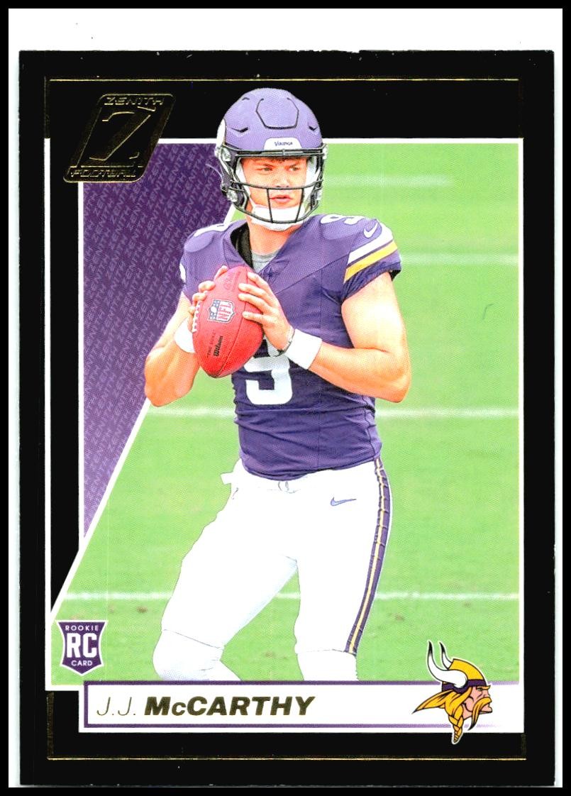 2024 Panini Zenith #135 J.J. McCarthy Rookie Minnesota Vikings