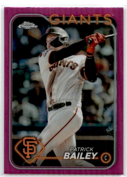 2024 Topps Chrome Pink Refractors #194 Patrick Bailey San Francisco Giants