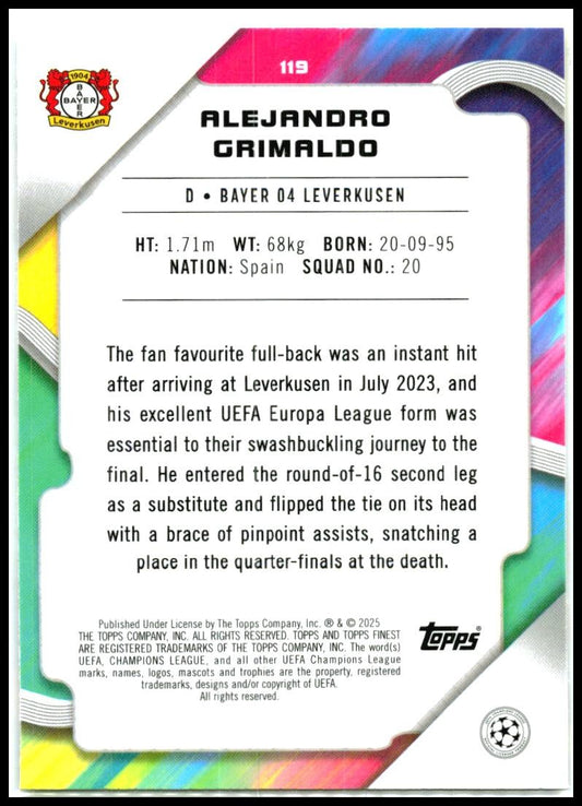 2024-25 Topps Finest Uefa Club Competitions #