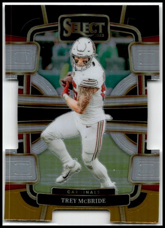 2023 Panini Select Black and Gold Prizms Die Cuts #1 Trey McBride Arizona